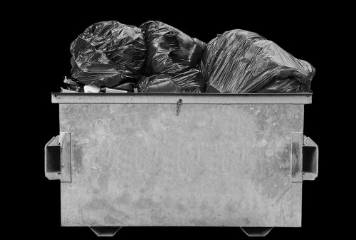 Workers performing a site risk assessment for skip placement